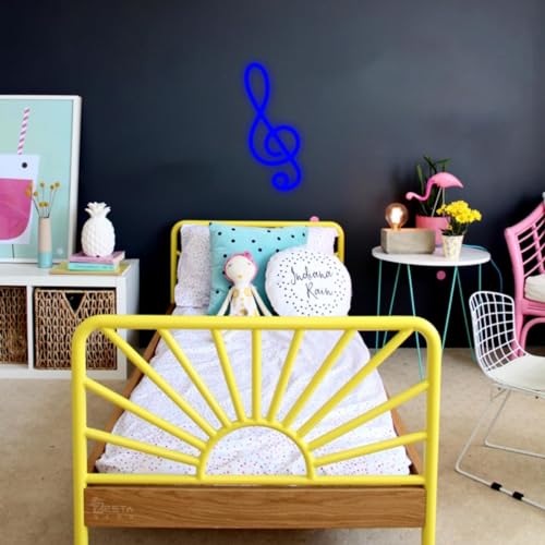 Image of Zesta Neon Sign Board LED Neon Light | Neon Lights for Room Bedroom Decor | Good Vibes Wall Aesthetic | LED Signs for Room Decoration, Logo Light Display