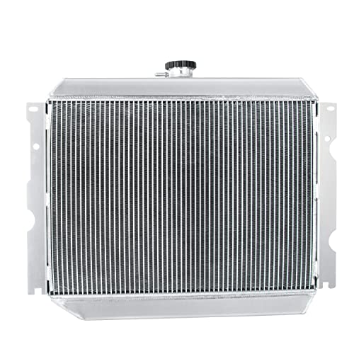 Cubauto Full Aluminum Radiator For 1968-1974 Dodge Challenger Charger Coronet Plymouth Mopar Cars Big Block V8,3-Rows Aluminum Radiator With Shroud Fan Relay #TOP5