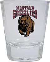 Vista 1 de R and R Imports Vaso de chupito redondo de la Universidad de Montana (transparente)