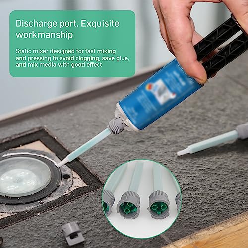 20 Stück Premium Statikmischer,Statikmischer Für Den Rohrstrom 1:1 Statikmischer Mischdüsen Mischerspitzen Kunststoffkleber Mischrohrausführung Helix Für Rohrstrom Reorganisationsbewegungsmischen