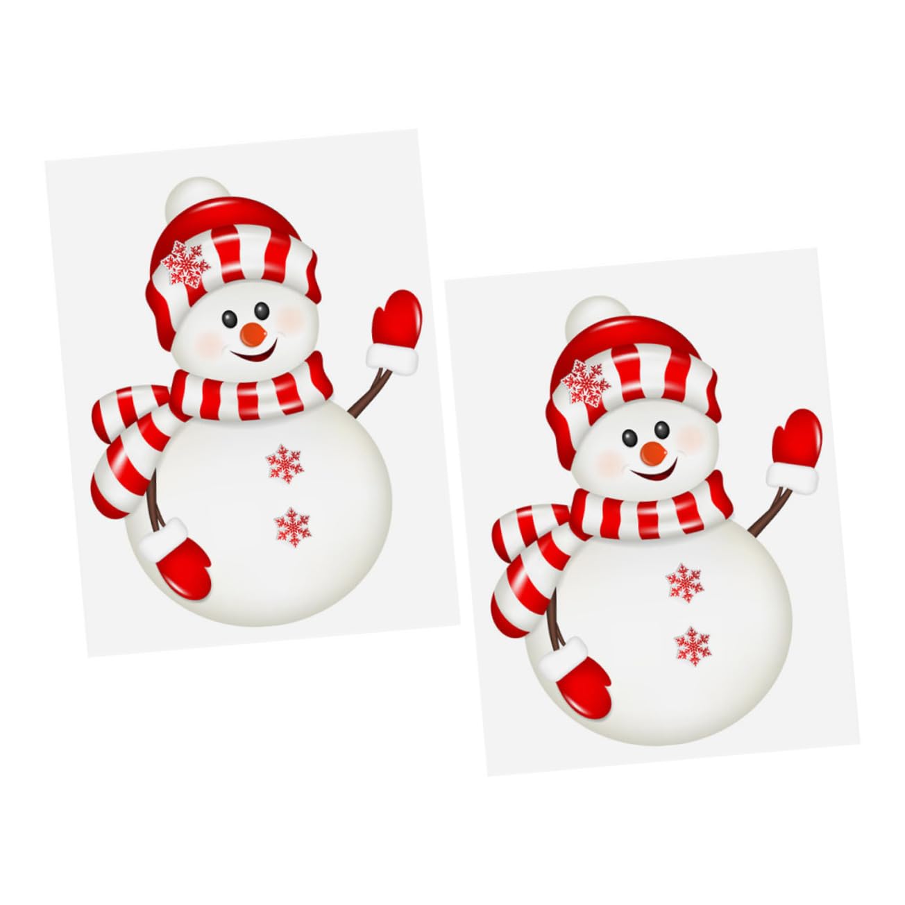 Cabilock 10hojas Pegatinas De Adorables Para Ventanas De Calcomanías Navideñas Reutilizables De Pvc Decoración Festiva Para Puertas y Ventanas