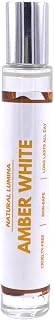White Amber Oil Perfume - fragrance oil for men and women (unisex), uncut alcohol free pure body fragrance, skin safe vegan comes in 10 ml / 0.33 oz roll on bottle