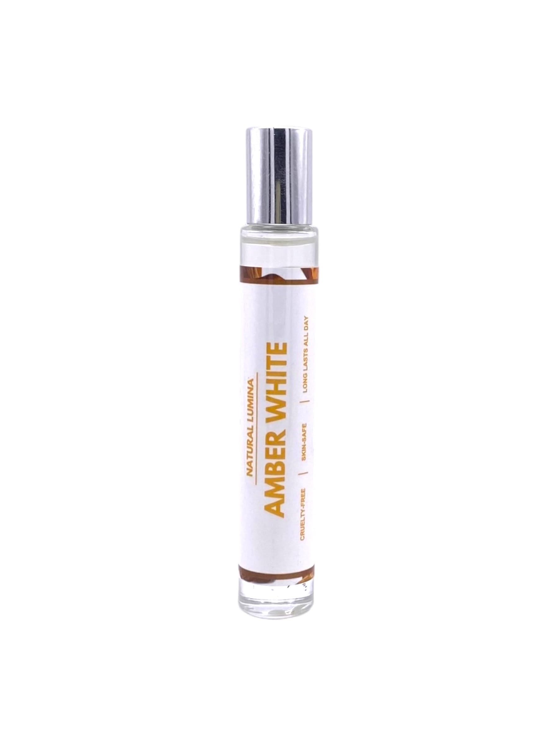 Natural Lumina White Amber Oil Perfume - fragrance oil for men and women (unisex), uncut alcohol free pure body fragrance, skin safe vegan comes in 10