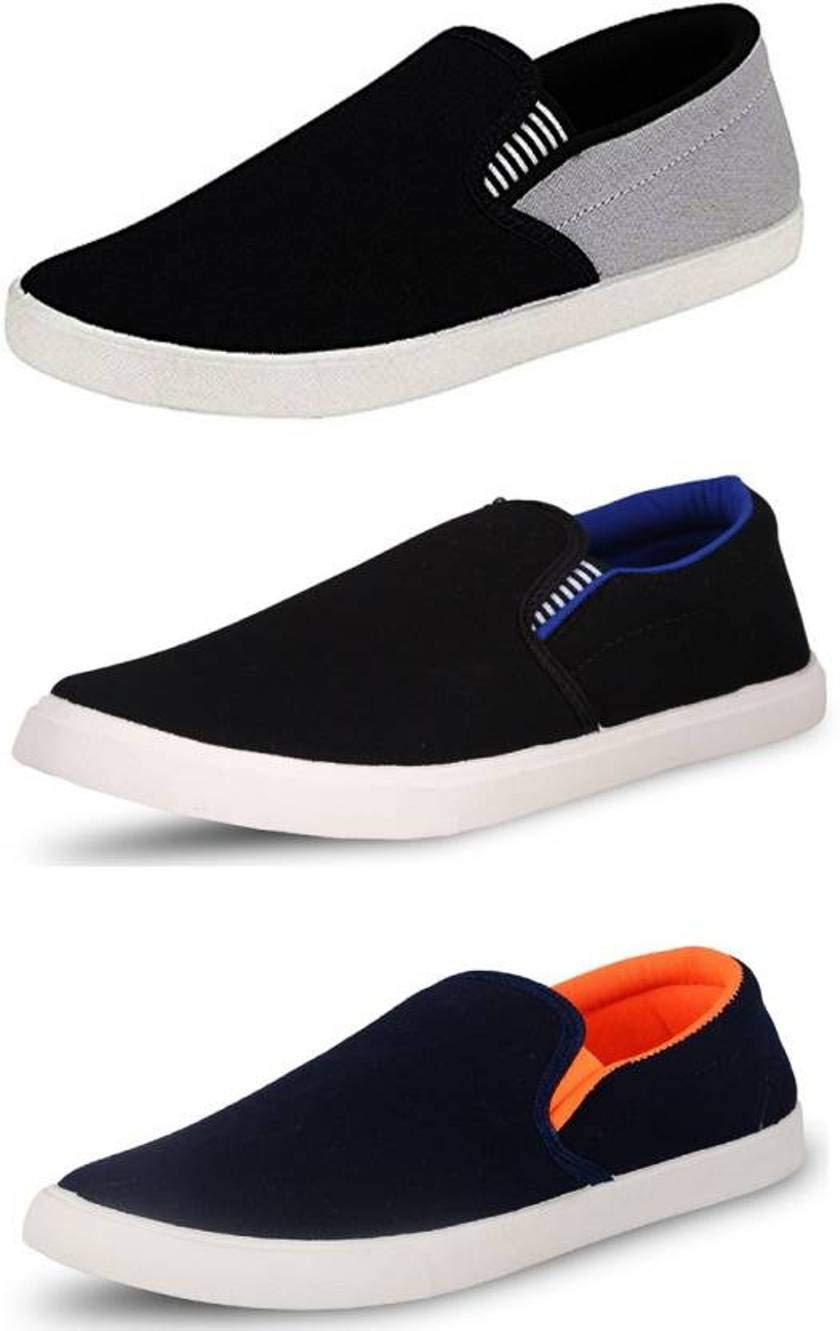 Creation Garg Mens Casual Shoes Pack of 3 (Size: 9) Multi Color (B07MV8WNP8) Amazon Price History, Amazon Price Tracker
