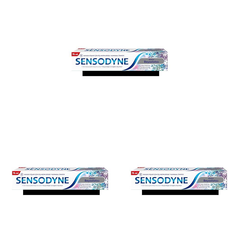 Sensodyne Beyazlatıcı Diş Macunu 75 ml 3lü paket