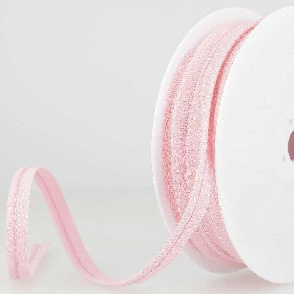 5mm Flanged Piping Cord Polyester Cotton 45 Colours Buy 1 2 Or 4 Metres 801D, 075 Powder Pink, 1 Metre