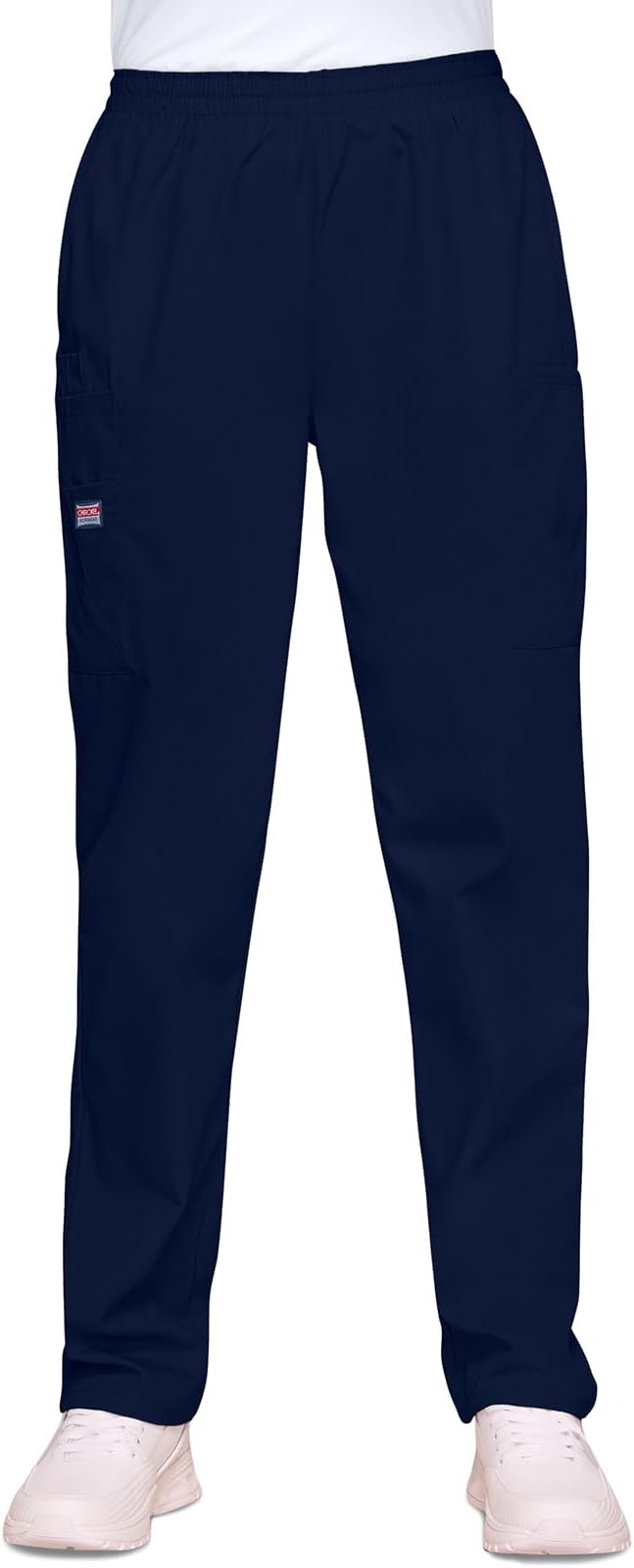 Women's Workwear Scrubs Pull-On Cargo Pant, Navy, Medium