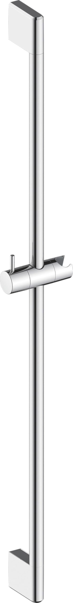 Duravit Universal barra de ducha, con soporte de teleducha regulable en altura, barra ducha variable (900 mm), cromo