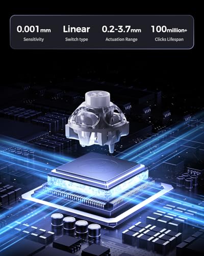 Image of GravaStar Mercury V60 Pro 60% HE Magnetic Gaming Keyboard, True 8kHz Polling Rate, 0.125ms Latency, Dynamic Rapid Trigger, 0.005mm Adjustable Actuation, Full Aluminum Frame