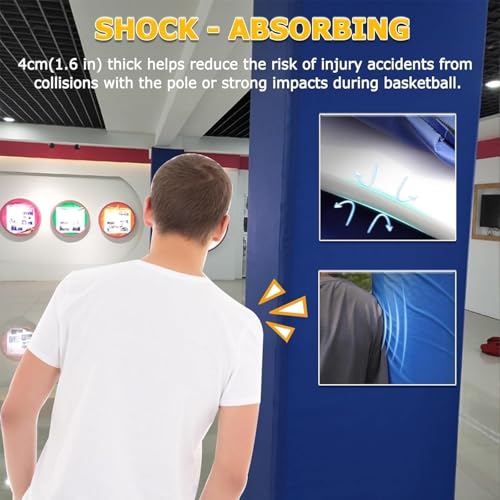 Rembourrage pour mât de basket extérieur étanche noir