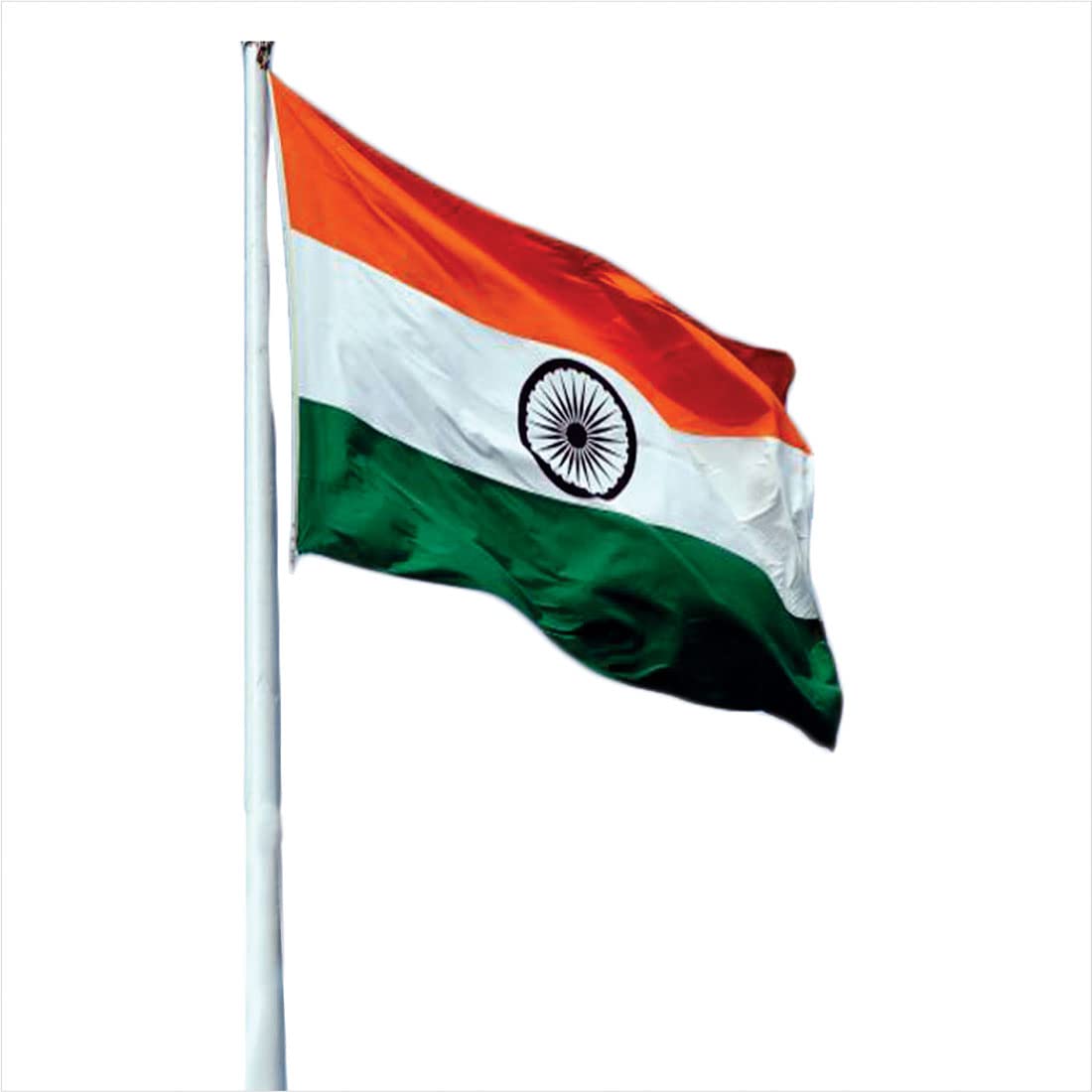 Indian Flag (32inch X 52 inch) 100% Cotton (pack of 1)-image-12