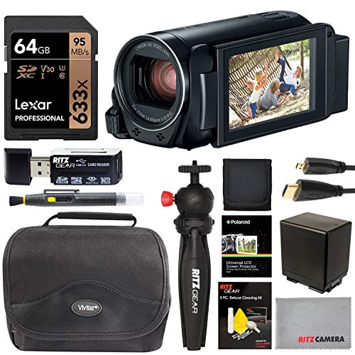 Canon VIXIA HF R800 3.28MP Full HD Camcorder, 57x Advanced Optical Zoom (Black)