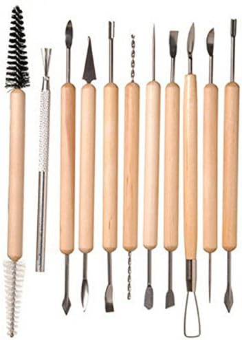 11Pcs Wax Ceramics Pottery Clay Carving Modeling/DIY Sculpture Tool