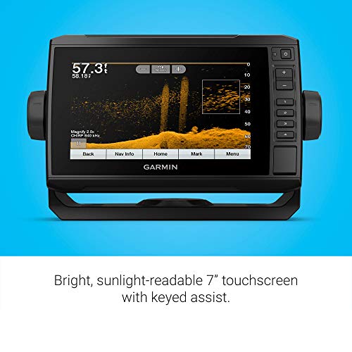 Garmin Echomap Uhd 74Cv, 7" Keyed-Assist Touchscreen Chartplotter With U.s. Bluechart G3 And Gt24Uhd-Tm Transducer #TOP2