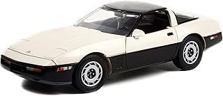 Greenlight 13632 1986 Chevy Corvette C4 - Dual-Tone Black and Silver Beige - Malcolm Konner Commemorative Edition 1:18 Scale