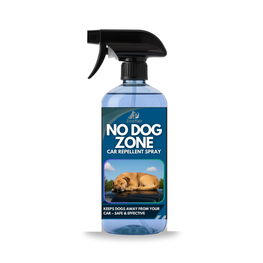 Zooflair No Dog Zone Car Repellent Spray β Pet Safe, Non-Toxic Formula to Deter Dogs from Vehicles β Effective Car Protection Spray for Dog Urine & Scratching