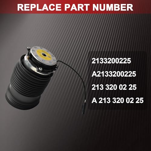 Flydida Luftfeder Hinterachse Rechts Passend für Mercedes E-Klasse W213 CLS C257 GLC X253 Ersetzt OE-Nummern 2133200225 A2133200225 für Gleichmäßige Federung