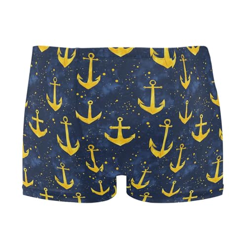 Anchor Mens Swim Trunk Swimwear Bathing Suit Swim Brief Square Leg Board Short S B0404860