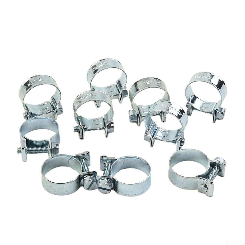 Mini fascette stringitubo acciaio al carbonio 20-22 mm per tubo carburante benzina diesel aria