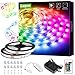 Produktbild Lepro LED Strip 10M(5Mx2), LED Streifen Musik Lichterkette mit Fernbedienung, 5050 SMD 300 LEDs Band Lichter, RGB Dimmbar Lichtleiste Light, Lichtband Leiste, Bunt Kette für Party Weihnachten Deko