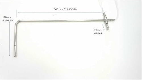Miniatura 5 de PerfectPrime PT6300, tubo estático Pitot de acero inoxidable 304, longitud de 11.811 in x 4.331 in