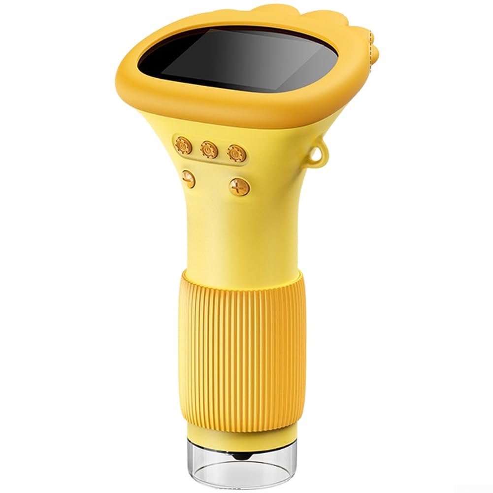 Microscopio digital para niños 100X HD IPS pantalla (marrón)