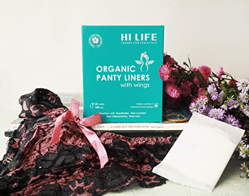 Hi Life Organic Panty Liners | Daily Liners Super-Soft and Unique With Wings for Protection Against Leakage, Rashes & Discharge, Designed for Daily Use | Panty Liners | Cotton... - Image 6