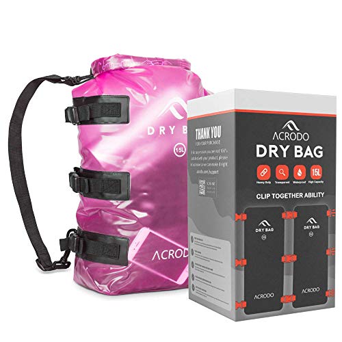 Acrodo Waterproof Dry Bag Backpack - 15 Liter Outdoor Rucksack Backpacks for Tactical