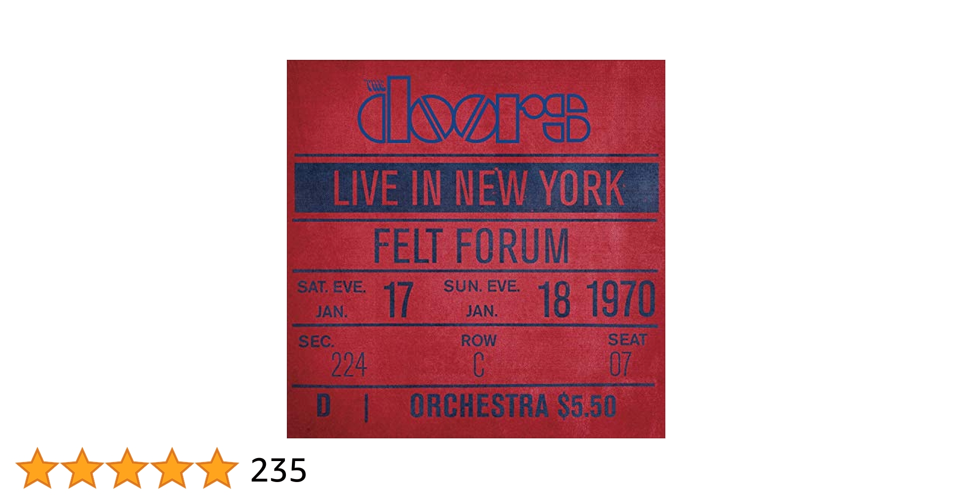 Live In New York: THE DOORS: Amazon.ca: Music