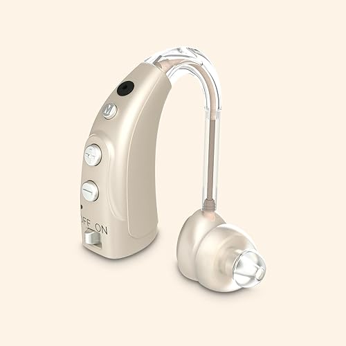 Delmicure Hearing Aid for Senior, 4 Frequency Modes & Multi-Level Volume Adjustment Clear Sound Quality Hearing Amplifier for Adults