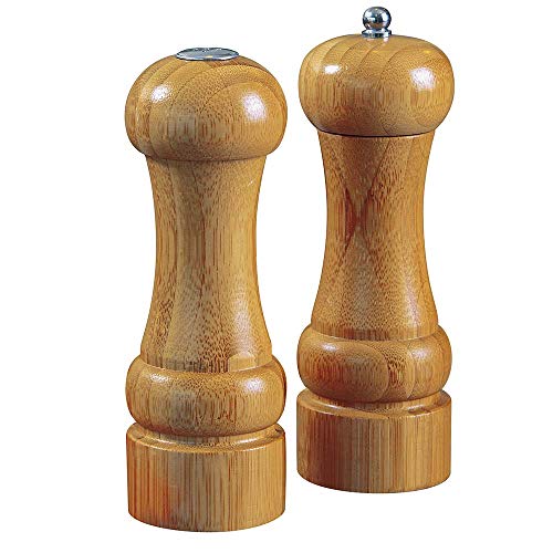 Conjunto Moedor Pimenta E Saleiro Bamboo Mor