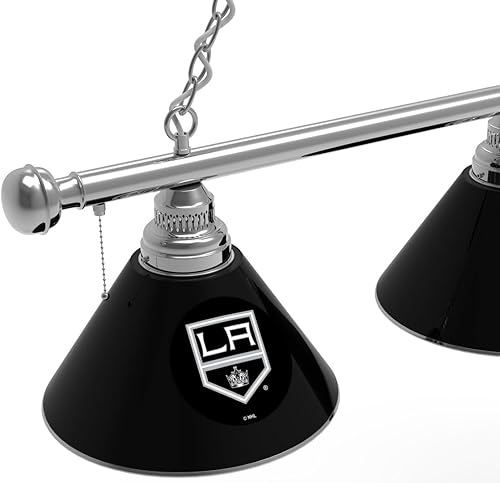 Miniatura 2 de Luz de billar de 3 sombras con accesorio cromado