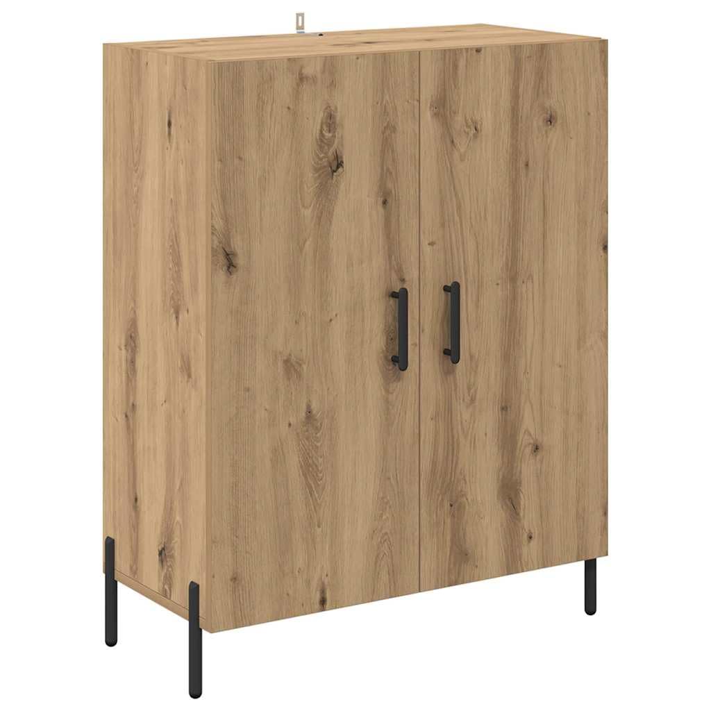 vidaXL Sideboard Artisan Oak 69.5 x 34 x 90 cm Engineered Wood, Stylish Contemporary Sideboard, Rectangular Design, Ample Storage, Engineered Wood Cabinet for Living and Dining Room