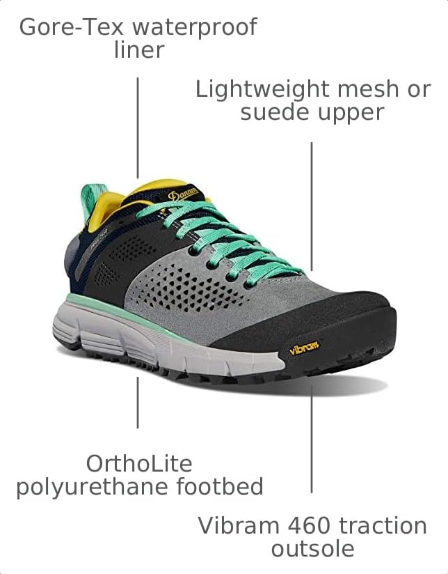 Image of Danner Trail 2650 3 inch Hiking Shoes for Women - Durable Suede & Textile Upper with Breathable Mesh Lining, Ortholite Footbed & Vibram Traction Outsole