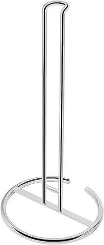 NearMoon Soporte para toallas de papel, dispensador de toallas de papel resistente, todo de metal, tamaño estándar o jumbo para encimera de cocina,