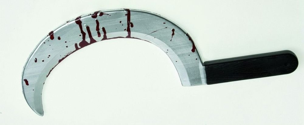 W WIDMANN MILANO Party Fashion - Fake Bloody Cutting Weapon for Adults, Executioner, Grim Reaper, Horror Clown, Psycho, Zombie, Halloween, Carnival, Theme Parties