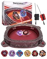 BGOVTAPO X-Arena Starter-Set – mit 6 X-Tops, 2 Startern & Arena, Ultimatives Battle-Set für Kinder ab 6 J