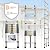 Telescoping Ladder,10.5FT,Heavy Duty 330lbs Max Capacity,Suitable for RVs, attics, Rooftops (Silver, 10.5 FT with 2 Hooks)