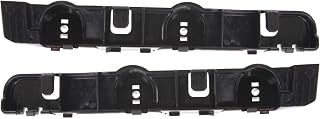 Front Driver & Passenger Set Of 2 Bumper Support Bracket Mount Retainer Reinforcement Brace Pair Replacement For 2007-2012 Nissan Altima 2007-2011 Hybrid Black Textured Plastic NI1032106 NI1033106