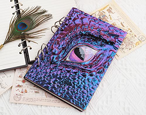 DIYBravo Resin Mould Notebook Cover Dragon Eye with 6 Book Rings for A5, Withcy Devil Book Cover UV Epoxy Resin Casting Silicone Moulds - Image 4