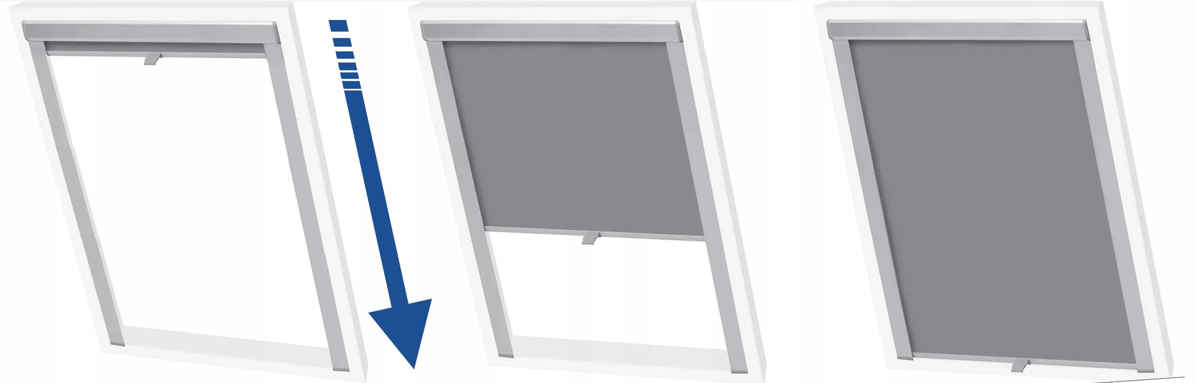 Stylo Tenda Oscurante Per Finestre Da Tetto – Per Finestre FAKRO - 100% Oscuramento - Alluminio Per Finestre FAKRO – Isolamento Termico – Protezione Solare - Nero FAKRO 78/98