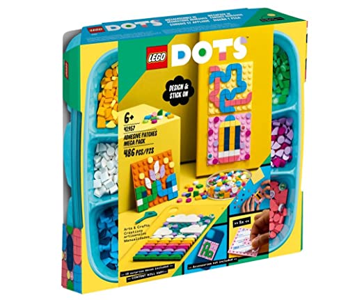 LEGO DOTS 41957 Mega Sticker Set - Art DIY Set | Decorating and creating patterns for children from six years old (486 items)