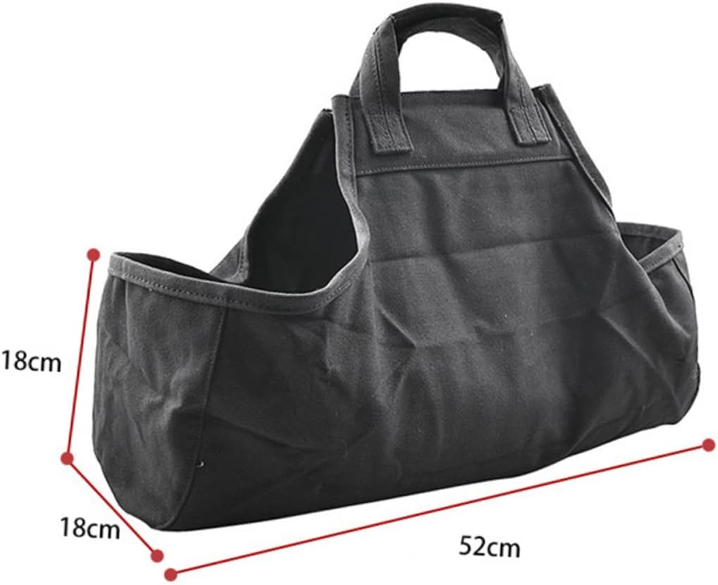 Yardwe Oxford Cloth Firewood Carrier Tote with Reinforced Handle