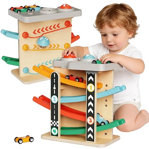 Toddler Toys for 1-2 Year Old Boy, Montessori Toys for 1 Year Old, First Birthday Gifts, 2 in 1...