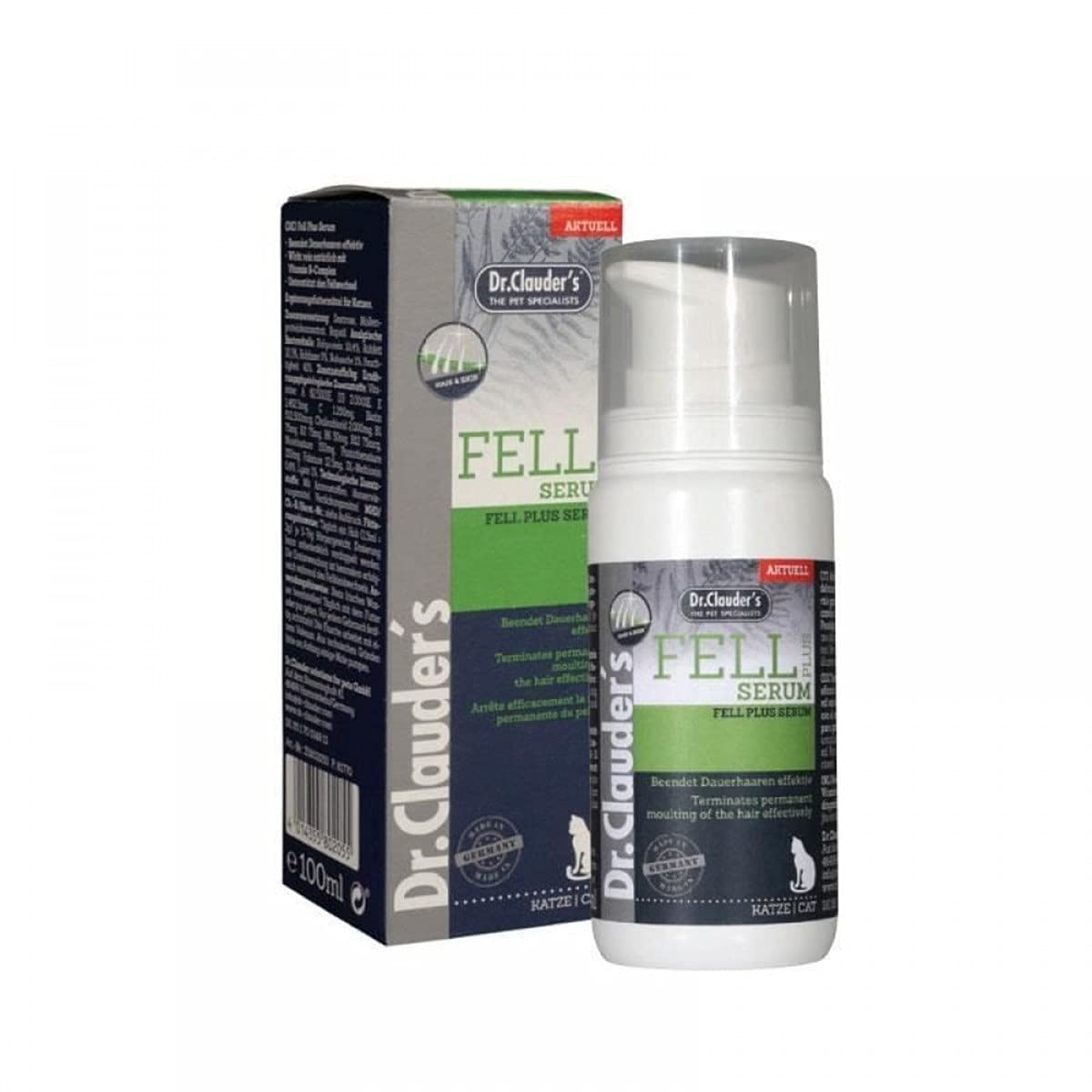 Dr.Clauders Fell Plus Serum Leder und Federn Health Katze Serum Paste 100 Ml