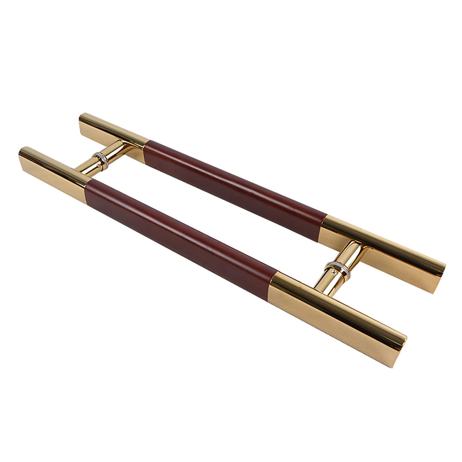 MXXQRHF Modern H-Type Sliding Barn Door Handle - Round Push Pull Entry Door Handle for Wood/Glass Interior & Exterior Doors - Includes Fittings (Size: 1200mm x 800mm)
