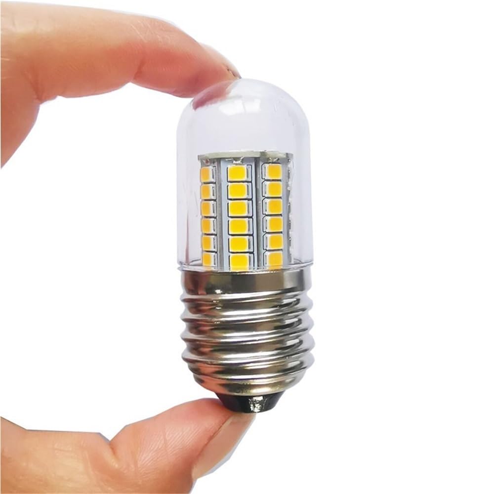 Bombillas para el hogar, Paquete de 20, Bombillas LED para frigorífico T26/T30 E12/E14/E27/E17/B22 de 3 W, lámpara LED Tipo maíz con Forma de Cristal para el hogar.