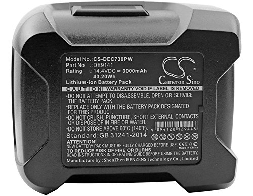 14.4v Compatible with Battery DW911, DW918, DW928K, DW928K-2, DW931K, DW931K-2, DW935, DW935K, DW937K, DW941K, DW941K-2, DW954, DW954K-2, DW966K miniatura 5