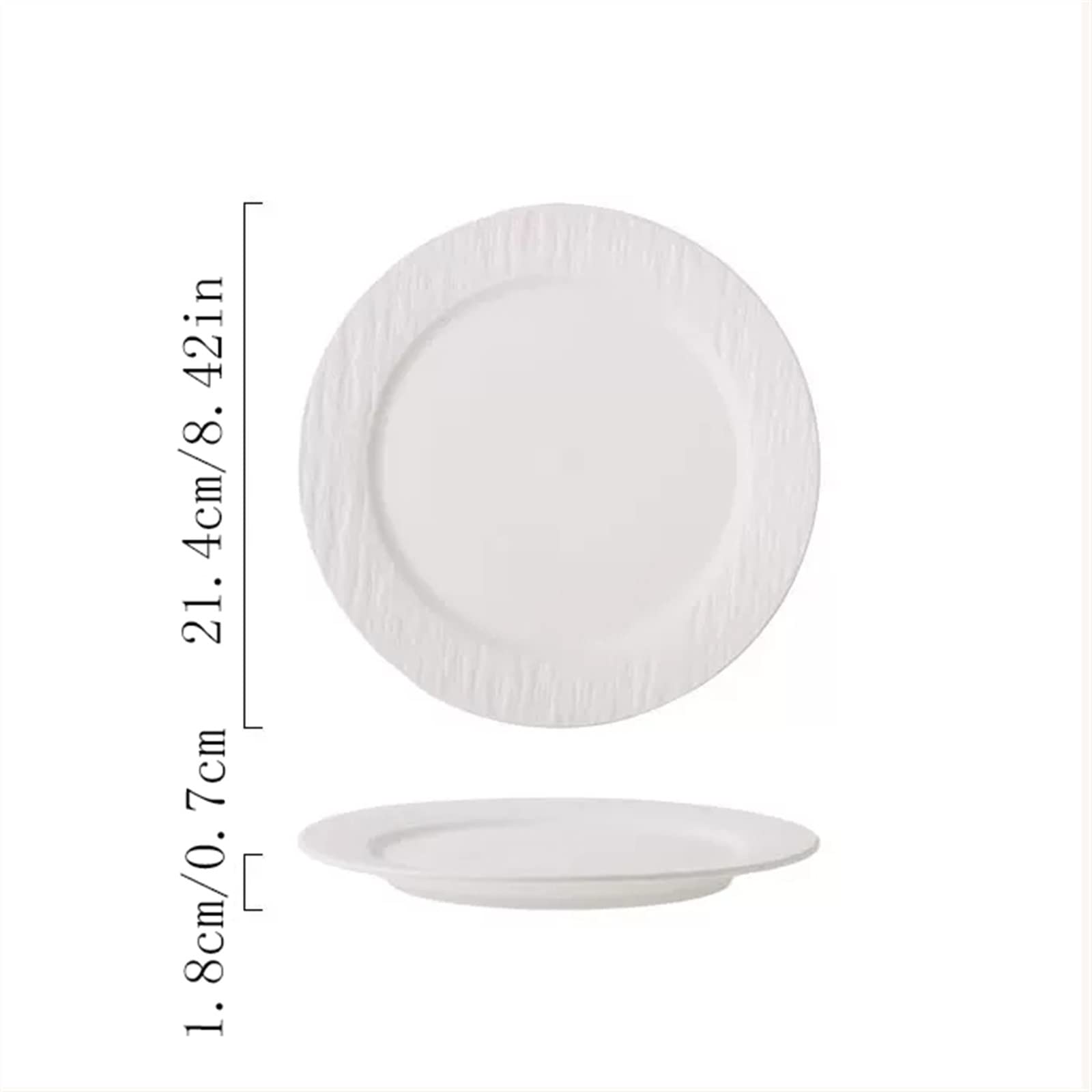 Assiettes de service Assiette à Steak, nourriture occidentale, assiette chinoise, assiette blanche domestique, assiette Simple, petit déjeuner, Dessert, assiette Plate, assiette de cuisine de Restaura