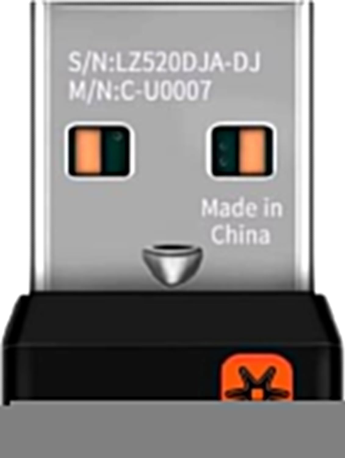 C-U0007 Unifying Receiver for Mouse and Keyboard Works with Any Logitech Product That Display The Unifying Logo (Orange Star, Connects up to 6 Devices) (C-U0007)-image-3